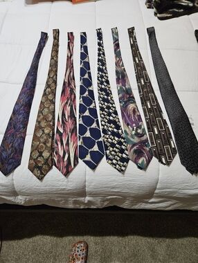 Tall Man Men's Patterned Silk Ties - Assorted Colors